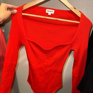 Superdown Scarlet Long Sleeve Bodysuit